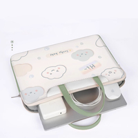 Housse d'ordinateur portable personnalisée avec dessin animé, étui de transport portable pour ordinateur, sac de protection pour ordinateur portable avec poignée