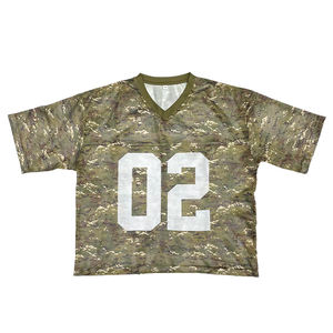 Mayorista Retro Fútbol Americano Jerseys Ropa de Calle de Secado Rápido Impreso Corto Personalizado Cosido Fútbol Jerseys - Product Image 2