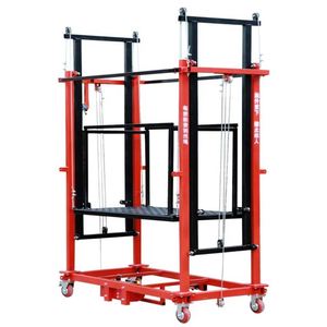 220v 500kg Safe Lifting Platform <b>Mobile</b> Electric Lifting Scaffolding With Guardrail - Product Image 1