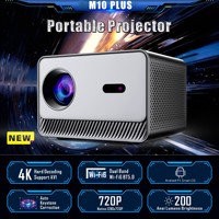 Projecteur de cinéma extérieur HD, projecteur professionnel avec Android TV 4K, Datashow, projecteur Full HD