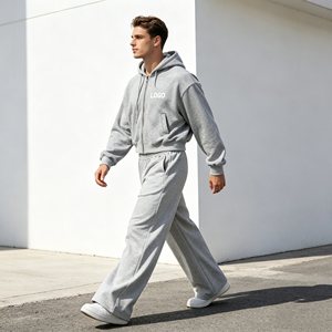 Cropped hoodie men's <b>sets</b>,3D Embroidered acid washed Streetwear Hoodie <b>Sweatpants</b> <b>Sets</b> for Men,100% Cotton Tracksuit men clothes - Product Image 2