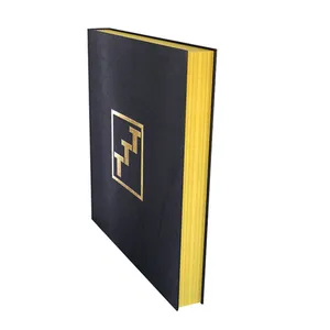 Libro de tapa dura bien diseñado con bordes pintados a mano con lámina dorada, impresión offset personalizada, proveedor de impresión de novelas - Product Image 4