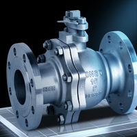 Vanne à boisseau sphérique en acier inoxydable à montage direct usine CF8/CF8M/CF3/CF3M/Duplex 2"-12" Classe 150-300 à brides
