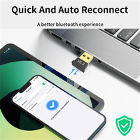 Adaptateur USB Bluetooth 5.3 Portable Émetteur-Récepteur Audio Sans Fil pour Ordinateur PC Portable