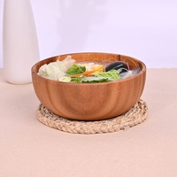 Bol à salade artisanal en bois de frêne blanc de qualité supérieure, bol de service vintage, écologique et durable, pour fruits et céréales