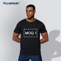 T-shirt pour homme Kuenzi, coupe classique, doux, respirant, 100% coton, 230 g/m², en vrac, prêt à être expédié, étiquette privée, blanc pour impression