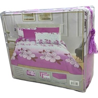 Ensemble de draps en microfibre à motifs floraux tricotés, 50 couleurs au choix, taille Queen, 6 pièces, doux, qualité hôtelière, poche extra profonde, 4 taies d'oreiller