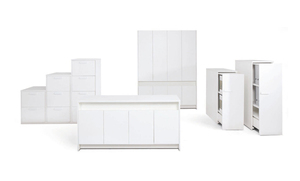 Meuble de rangement latéral en bois de haute qualité pour bureau, dimensions optimisées - Product Image 3