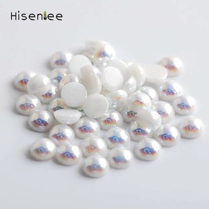 อุปกรณ์ตกแต่งเสื้อผ้าแบบติดร้อน รูปทรงกลมแบน 3 มิติ ผลิตจากเซรามิกเคลือบด้วยไฟฟ้า เป็นมิตรต่อสิ่งแวดล้อม ขนาด 6 มม. แบบเหลี่ยมเพชรพลอย สำหรับงาน DIY - Product Image 4