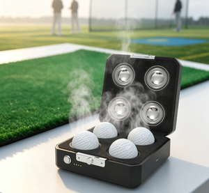 Boîte chauffante pour balles de golf en promotion avec 4 emplacements, étui rigide portable pour le sport, étui de présentation, accessoire de golf haut de gamme pour les activités de golf - Product Image 2