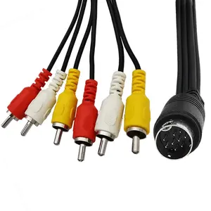 Mini câble DIN 9 broches mâle vers 6RCA Audio et vidéo pour téléviseurs. Affiche. Récepteurs audio vidéo. Équipement de surveillance,. Et plus