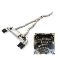 Knalpot Valvetronic CSZ Laris untuk BMW 540i G30 B58 3.0T Sistem Knalpot SS304 Peredam Suara Berkatup Pipa 2.75mm Ujung Knalpot 89mm
