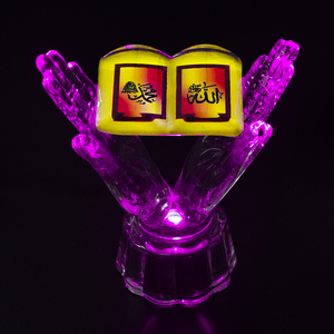 Commercio all'ingrosso a buon mercato di cristallo Corano libro musulmano religioso Bomboniere con Stand per il matrimonio Bomboniere artigianato islamico - Product Image 4