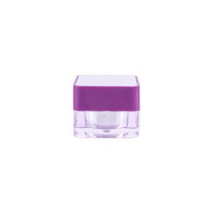 Child Resistant <b>Small</b> White Glass 5ml Cosmetic Eye Cream <b>Jar</b> 5g Square Concentrate Plastic Cap PTFE Liner USA Mairun Brand Silk - Product Image 3