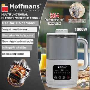 <span class=keywords><strong>Licuadora</strong></span> Calefactora Hoffmans de Gran Volumen 2L, 1000W, con 10 Menús y Pantalla Táctil, para Restaurantes en África - Product Image 2