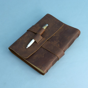 Diario Vintage con Grabado, Cuaderno <span class=keywords><strong>de</strong></span> Cuero A5 con Tapa Plana y Bolígrafo para Viajeros, Profesionales <span class=keywords><strong>de</strong></span> Negocios, <span class=keywords><strong>Caja</strong></span> <span class=keywords><strong>de</strong></span> Regalo - Product Image 3