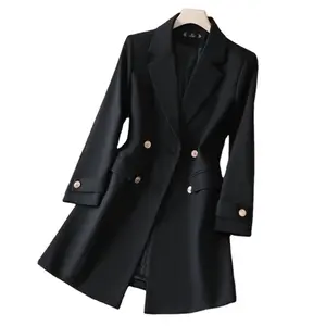 Manufacturer Supplier Plus Size Women's Coats Women Business Coat Fashion Small Fragrance Coat business suits for women long