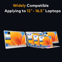 Moniteur portable 14 pouces 1920x1200 16:10 IPS, double écran, extension d'écran pour ordinateur portable, affichage externe USB C HDMI pour ordinateur portable, poste de travail