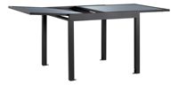Ensemble table à manger en métal de style moderne table pliante extensible en verre table basse élévatrice peu encombrante en aluminium hall extérieur maison