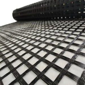 Géogrille composite 100KN en fibre de verre de renfort routier de haute qualité avec revêtement en asphalte - Product Image 6