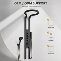 Ensemble de Douche Mural Multifonctionnel OEM ODM en Gros, Meilleure Vente, avec Robinet de Douche et Pommeau de Douche Pluie Massant pour Salle de Bain
