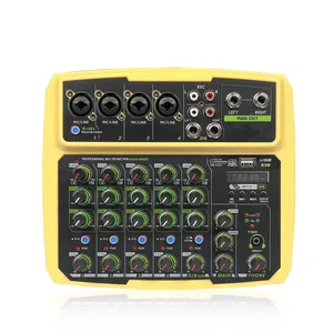 Video professionale e illuminazione per uso domestico per Console Mixer Audio Karaoke a 6 canali per Mini dimensioni