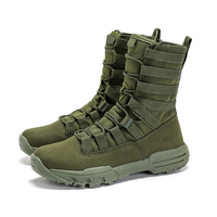 Bottes tactiques de désert à haute tige pour hommes ARTEX, en cuir et daim, camouflage, vert, pour la randonnée en plein air, l'entraînement tactique