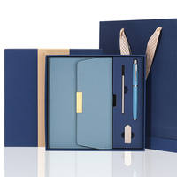 Coffret Cadeau Carnet en Cuir A5 avec Stylo Clé USB, Reliure Thermique et Reliure Cousue, Couverture Rigide