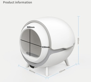 Bac à litière automatique pour chat, capsule carrée contrôlée par application, <span class=keywords><strong>anti</strong></span>-odeur et <span class=keywords><strong>anti</strong></span>-trace, Tuya Smart, en stock - Product Image 6