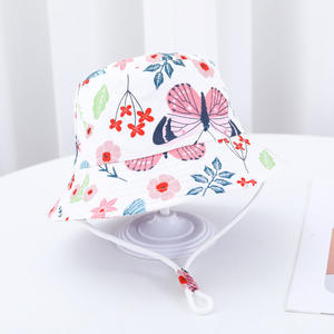 Haute qualité en plein air soleil plage été bébé fille garçon enfant <span class=keywords><strong>Bonnet</strong></span> casquette mignon pêcheur Panama chapeaux enfants dessin animé seau chapeau - Product Image 2