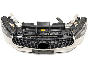 Ensemble de buse d'échappement de Kit avant en plastique ABS chromé en aluminium de haute qualité pour Mercedes Benz GLC63 <span class=keywords><strong>AMG</strong></span> Clips de voiture de carrosserie automatique - Product Image 3