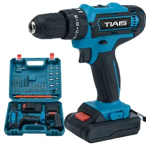 TIAIS T6013 Variable Speed Cordless Lithium Battery Drill Wearing Non-slip Handle High Performance Power Tool 21V Cordless Drill