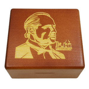 Boîte à musique Le Père Noël, <span class=keywords><strong>film</strong></span> célèbre, luxe, bois rouge massif sculpté, cadeau musical spécial pour la famille, fête d'anniversaire - Product Image 5