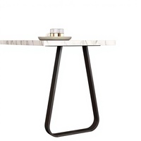 Pieds et supports de table de luxe en acier au carbone Rainfall pour table à manger, comptoir de bar, bureau