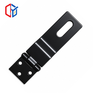 <span class=keywords><strong>Loquet</strong></span> et anse en acier noir robuste avec vis de fixation pour <span class=keywords><strong>portail</strong></span>, porte, abri, armoire, boîte à outils, matériel de sécurité - Product Image 1