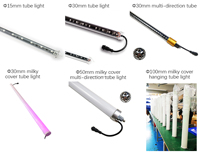 Alibaba Venta caliente RGB LED Pixel Tubes Navidad DMX 3D Luz móvil Decoraciones Navidad RGB LED Tubo de luz