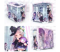 Boîtier d'ordinateur en métal personnalisé à thème animé, vue sur la mer sur trois côtés, compatible carte mère MicroATX, refroidissement liquide 360, en stock