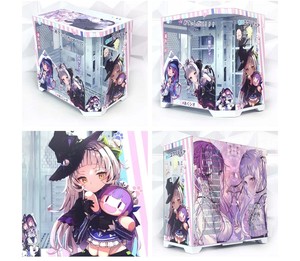 Vỏ máy tính kim loại thiết kế hoạt hình tùy chỉnh, phòng nhìn ra biển ba phía, hỗ trợ bo mạch chủ MicroATX, làm mát bằng nước 360 độ, có sẵn trong kho - Product Image 6