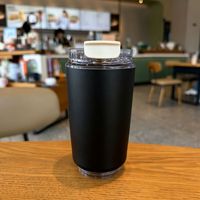 Gobelet isotherme en acier inoxydable de 11 oz, à double paroi, isolé sous vide, tasse à café réutilisable, mug de voyage pour boissons chaudes et froides