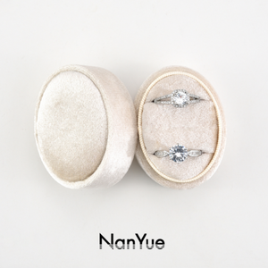 New Customized Logo Oval Luxury Velvet Ring <strong>Box</strong> <strong>Earrings</strong> Storage Premium Wedding Engagement Jewelry <strong>Gift</strong> Packaging <strong>Box</strong> Wholesale - Product Image 4