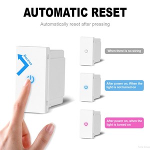 Zigbee Touch Panel Light <b>Switch</b> Socket 1-Gang Wall <b>Switch</b> with Socket Glass Frame IP21 Rated Minimalist Design for Home Business - Product Image 4