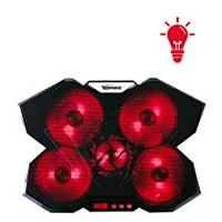 Coussin de refroidissement en plastique ABS pour Ipad et ordinateur portable, refroidisseur à Air Ice COOREL 17 pouces, cinq ventilateurs 430x304x36mm, 5 ventilateurs CN;GUA