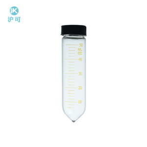 Huke promozione tubo da centrifuga in vetro borosilicato con coperchio a vite nero Sterile e segni graduati - Product Image 3