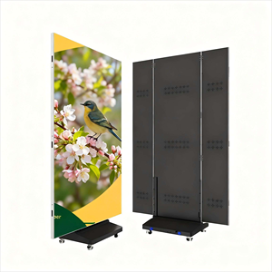 Pantalla Publicitaria Digital Plegable D-King para Interiores P1.25 P1.56 P1.66 P1.86 P2 P2.5 P3, Cartel a Todo Color, Pantalla Plegable de Tres Secciones - Product Image 1