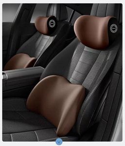 Reposacabezas de coche protectores de cuello almohadas de coche cojines memoria algodón lumbar respaldo cojín conjuntos - Product Image 4