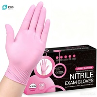 Gants en nitrile noirs 3 mil, texturés aux doigts, jetables, vendus à l'unité, pour tatouage, salon de beauté, manucure, coiffure et nail art