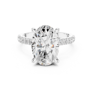 Anillo de Compromiso Solitario de Plata con Diamante de Laboratorio, Diseño de Lujo Premium para Mujer, para Bodas y Fiestas - Product Image 4