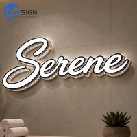 Lettres lumineuses personnalisées avec garantie de deux ans, enseigne commerciale, lettres perforées LED, enseignes lumineuses pour entreprises