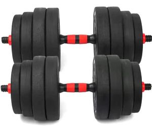 <span class=keywords><strong>Kit</strong></span> d'<span class=keywords><strong>haltères</strong></span> en ciment réglable 20kg 50kg équipement d'exercice de musculation à domicile unisexe - Product Image 3