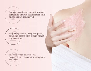 Hữu Cơ Vegan Làm Trắng Chăm Sóc Da Logo Đào Trái Cây Rõ Ràng Bán Buôn Tùy Chỉnh Nhãn Hiệu Riêng Muối Tự Nhiên Cơ Thể Chà - Product Image 3